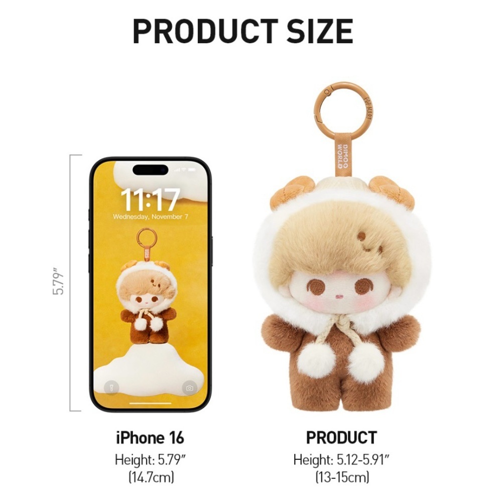 Pop Mart Pop Bean Fluffy & Cozy Plush Pendant - Crybaby Fuzzy Bear - Picture 8 of 9